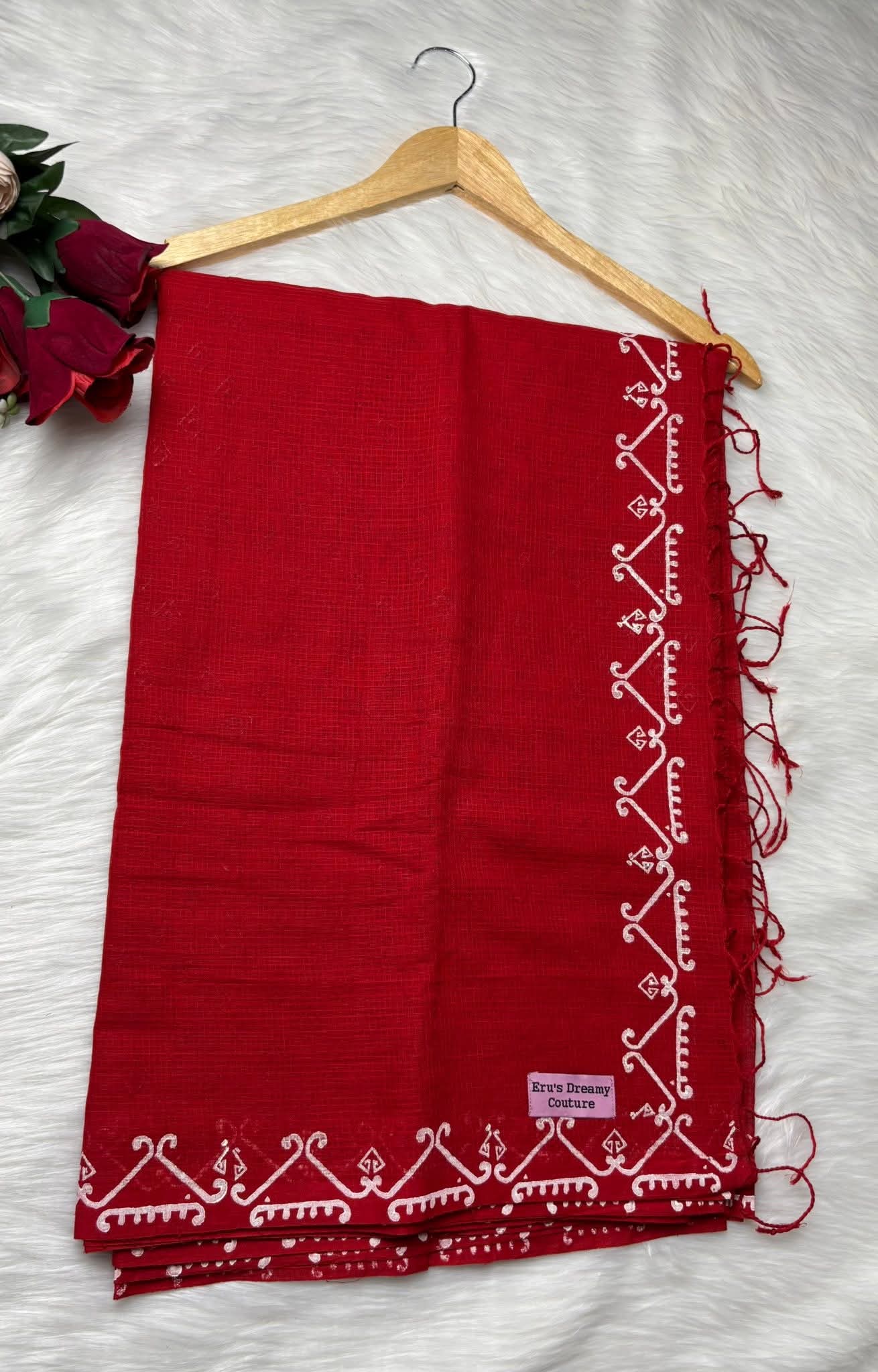 Cota cotton hand block sharee view 2
