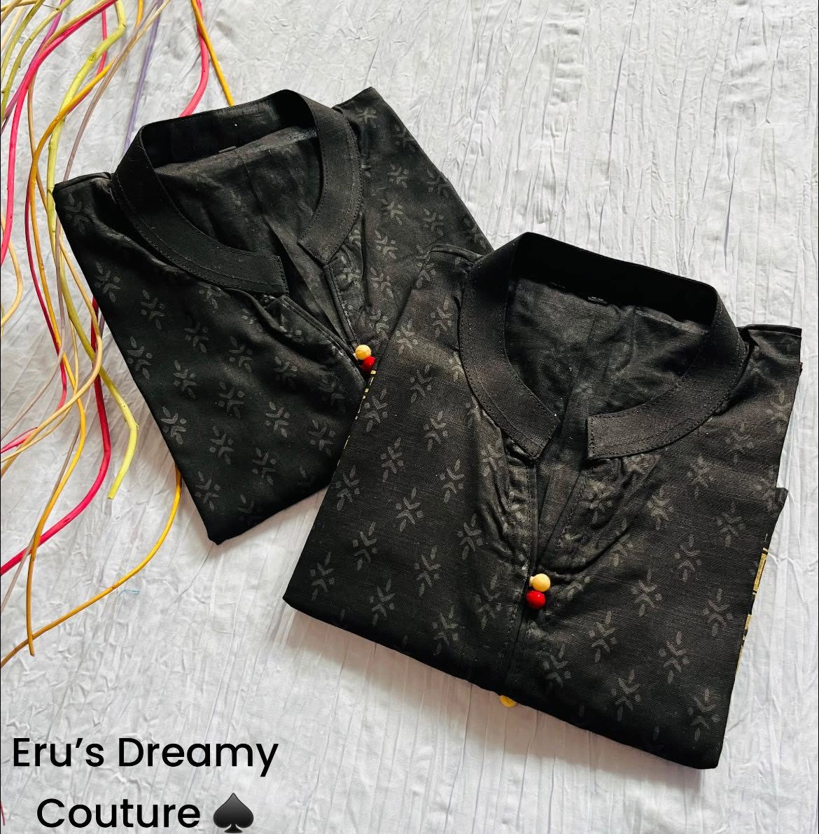 Black Short Kurti view 2
