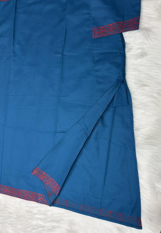 Dark Teal Panjabi view 5