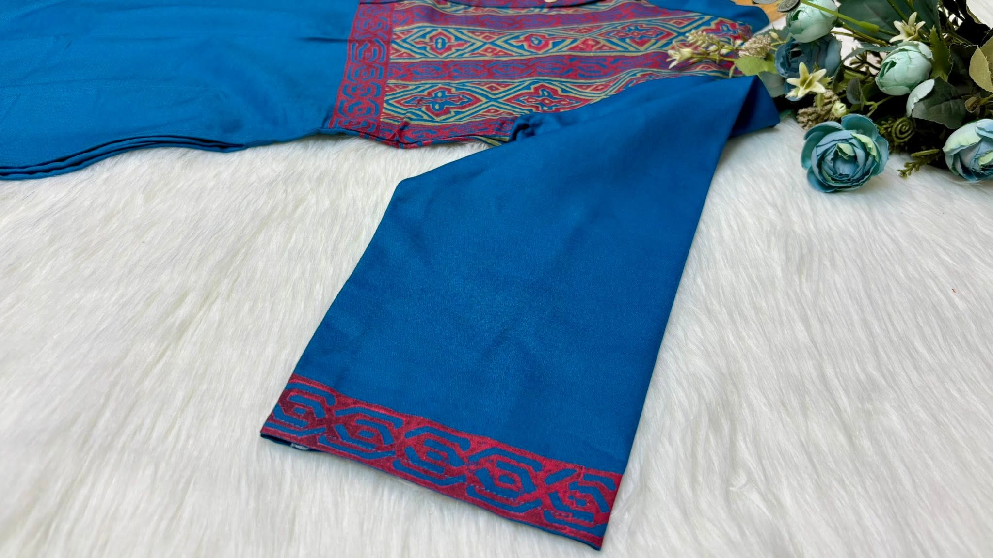 Dark Teal Panjabi view 2