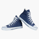 Men Blue Colourblocked Mid-Top Sneakers