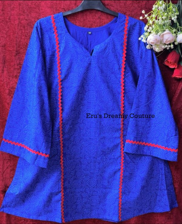 Blue Short Kurti