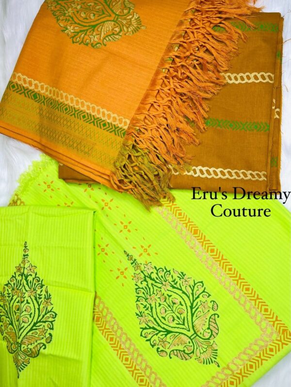 Hand Block Printed Three Piece